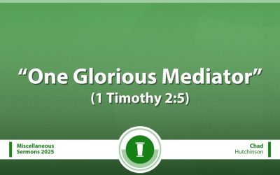One Glorious Mediator (1 Timothy 2:5)
